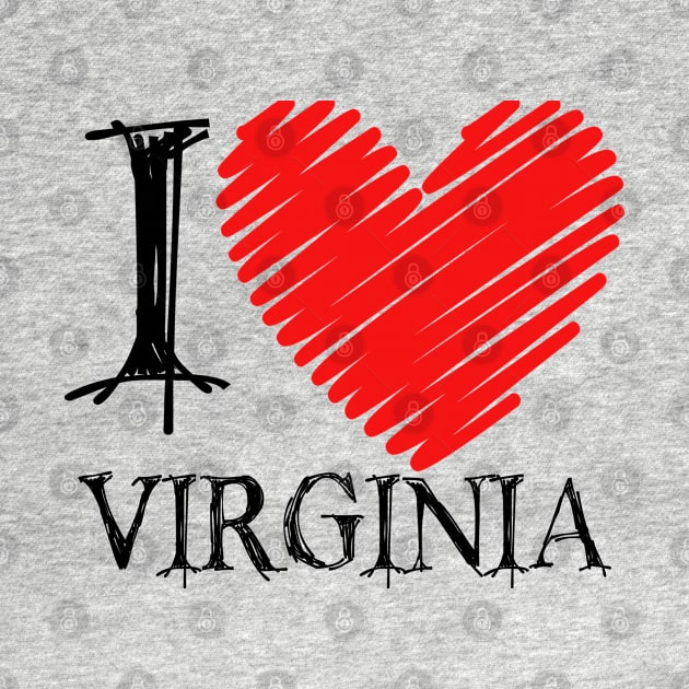 I Love Virginia, Virginia Love, Virginia Merch, Virginia Gift Ideas, Virginia Lovers by TinPis